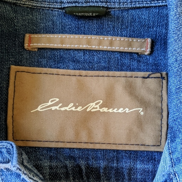 Women's Eddie Bauer jeans jacket size medium great - Picture 2 of 6
